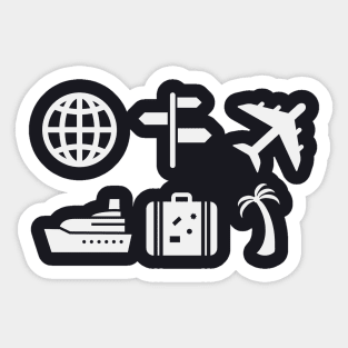 Travel Symbols Sticker
